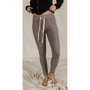 SOLD Women's Ampersand Avenue Low Rise Fitted Joggers Small Dark Grey NEW Pocket